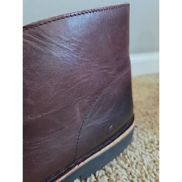 NEW Clarks Originals Desert Men\'s Boot Sz. 12 Burgundy Leather Chukka Crepe Sole main image 7